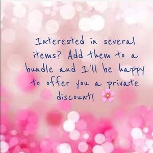 I’m making deals bundle for a private discount